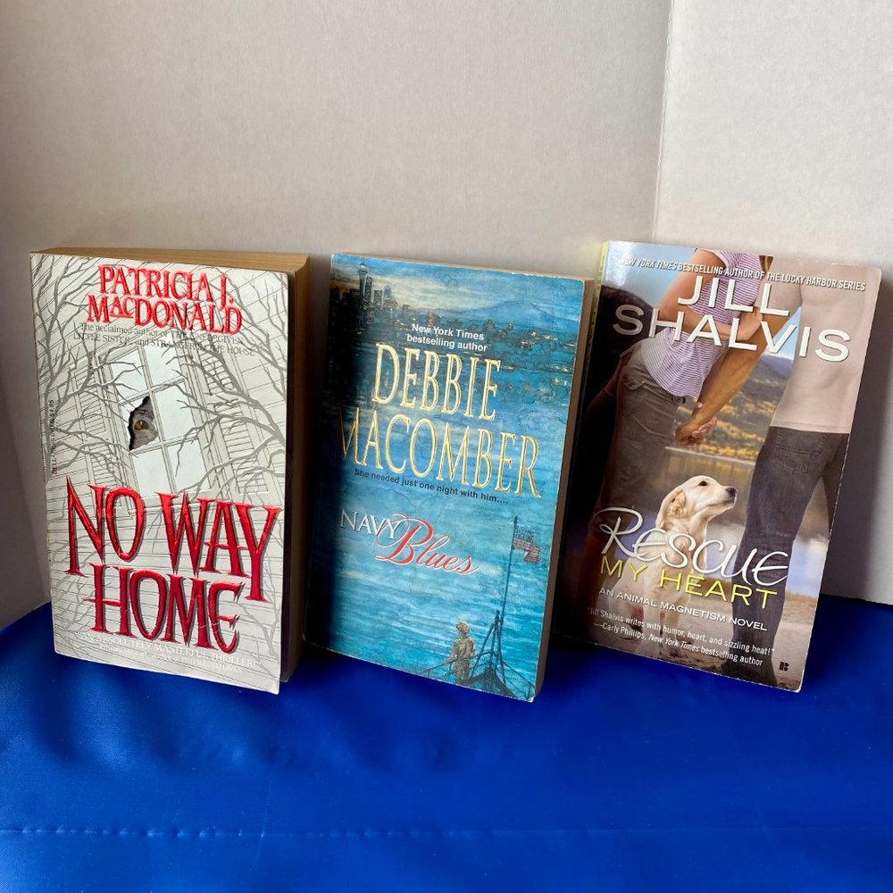 3 Paperback Books 1) 'No Way Home'; 2) 'Navy Blues'; 3) 'Rescue My Heart